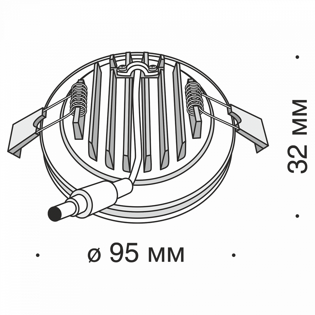 Встраиваемый спот белый Technical Phanton 12W TECHNICAL DOWNLIGHT 00-3957163 Белый  - Вид №2