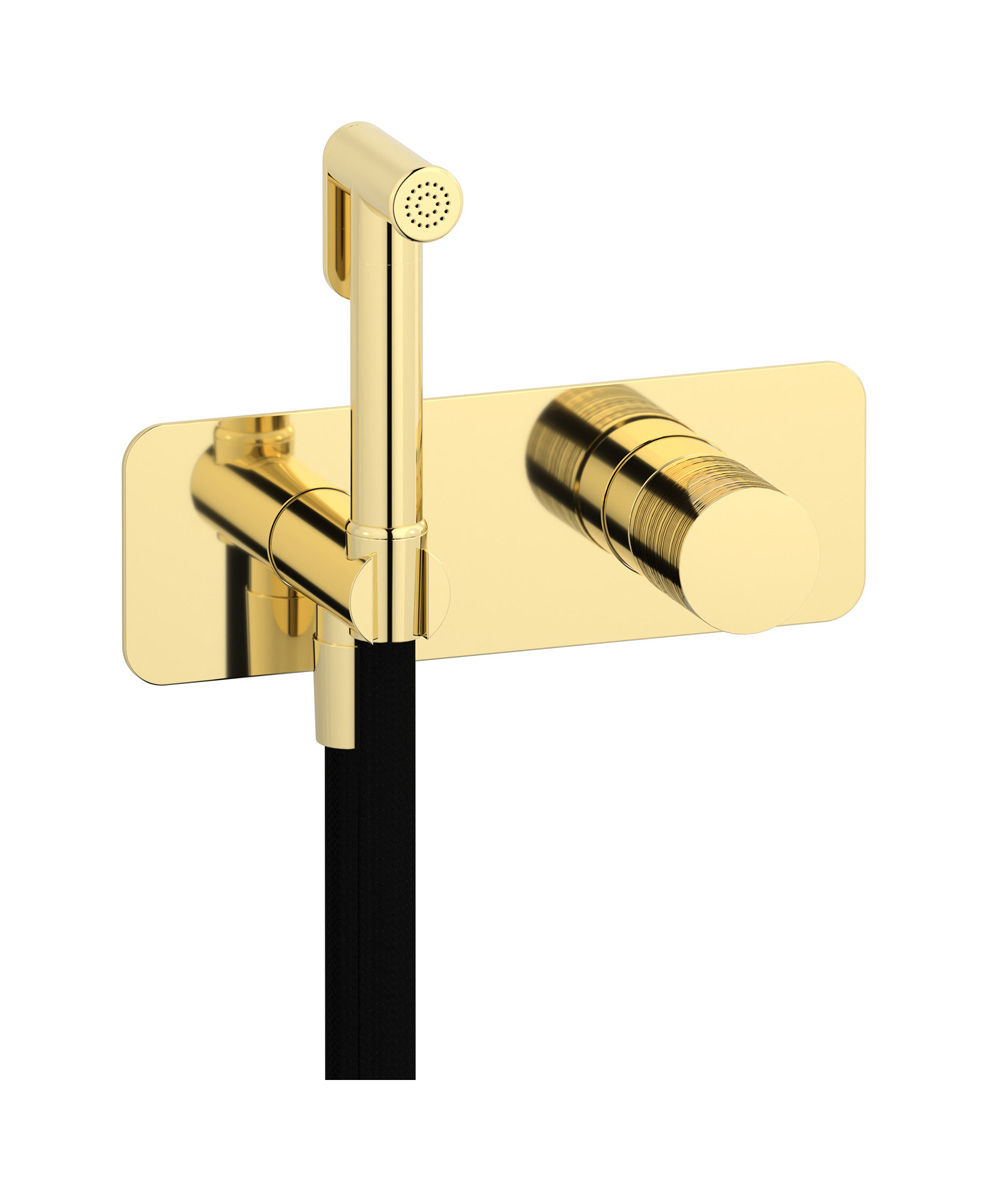 Внешние части гигенического душа со смесителем. WE ARE IB vn220rs Pale Gold Vinile