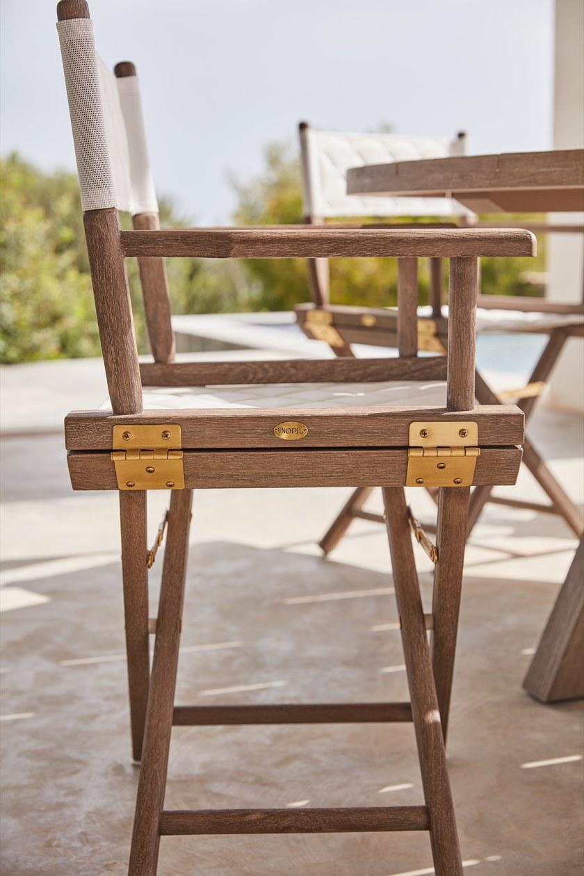 Unopiù Складной стул из тика и хлопка Ginger Ginpost - Вид №6