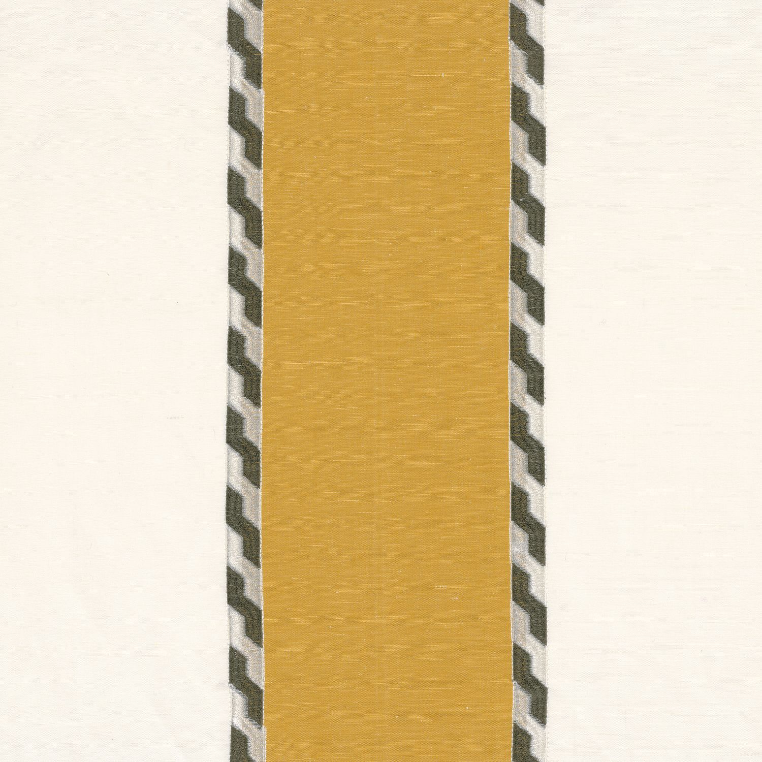 Полосатая вышитая ткань Casamance Symbiose ARCH-00099441 - Вид №2