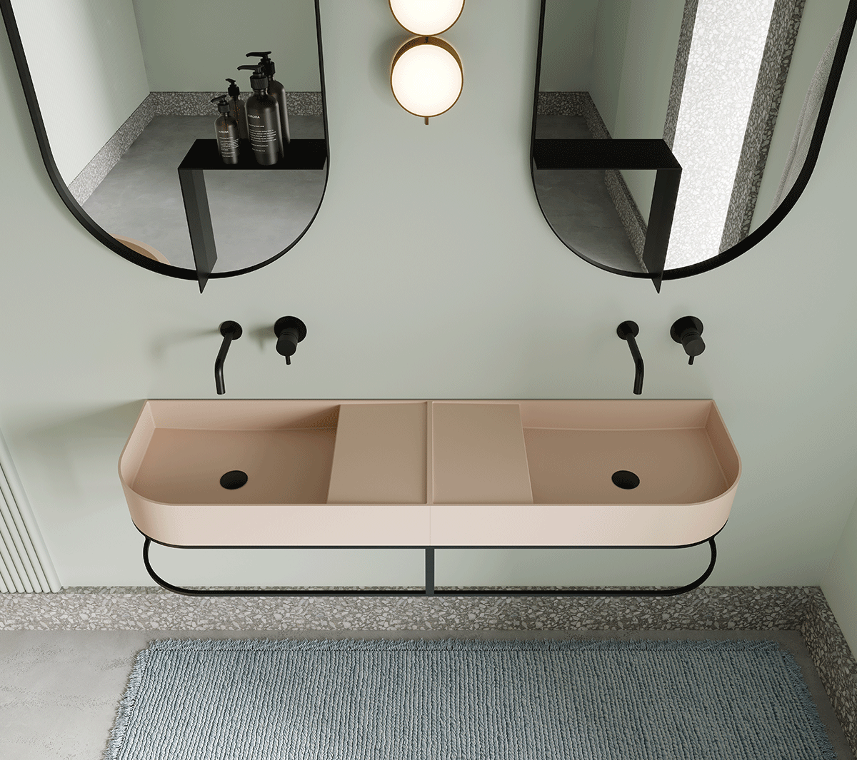 Ex.T Nouveau Shelf Mirror Настенное зеркало с полкой EXNOUSPOVAL/NE - Вид №2