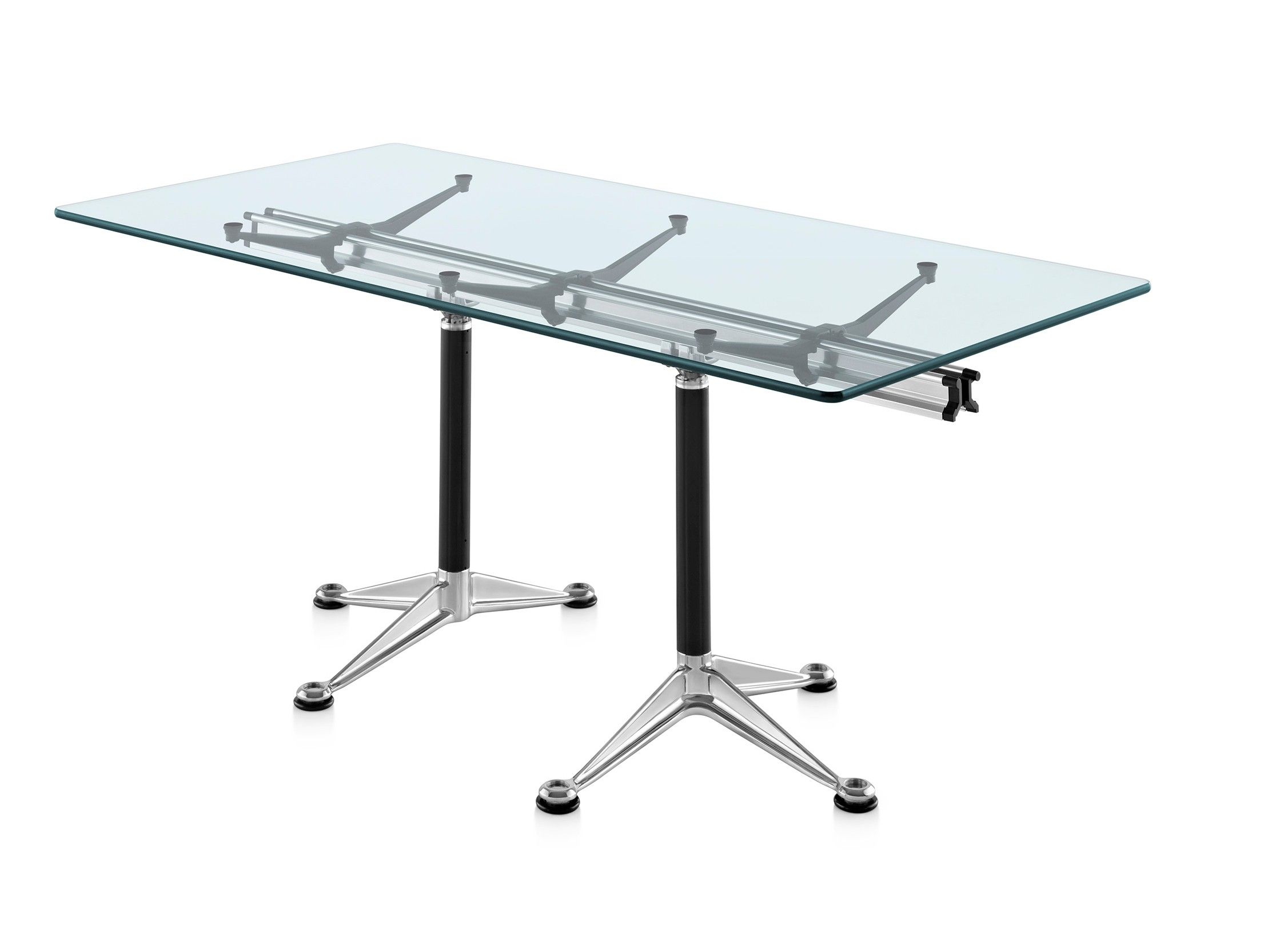 Стол / Стол из алюминия и стекла Herman Miller Burdick ARCH-00071234 - Вид №1