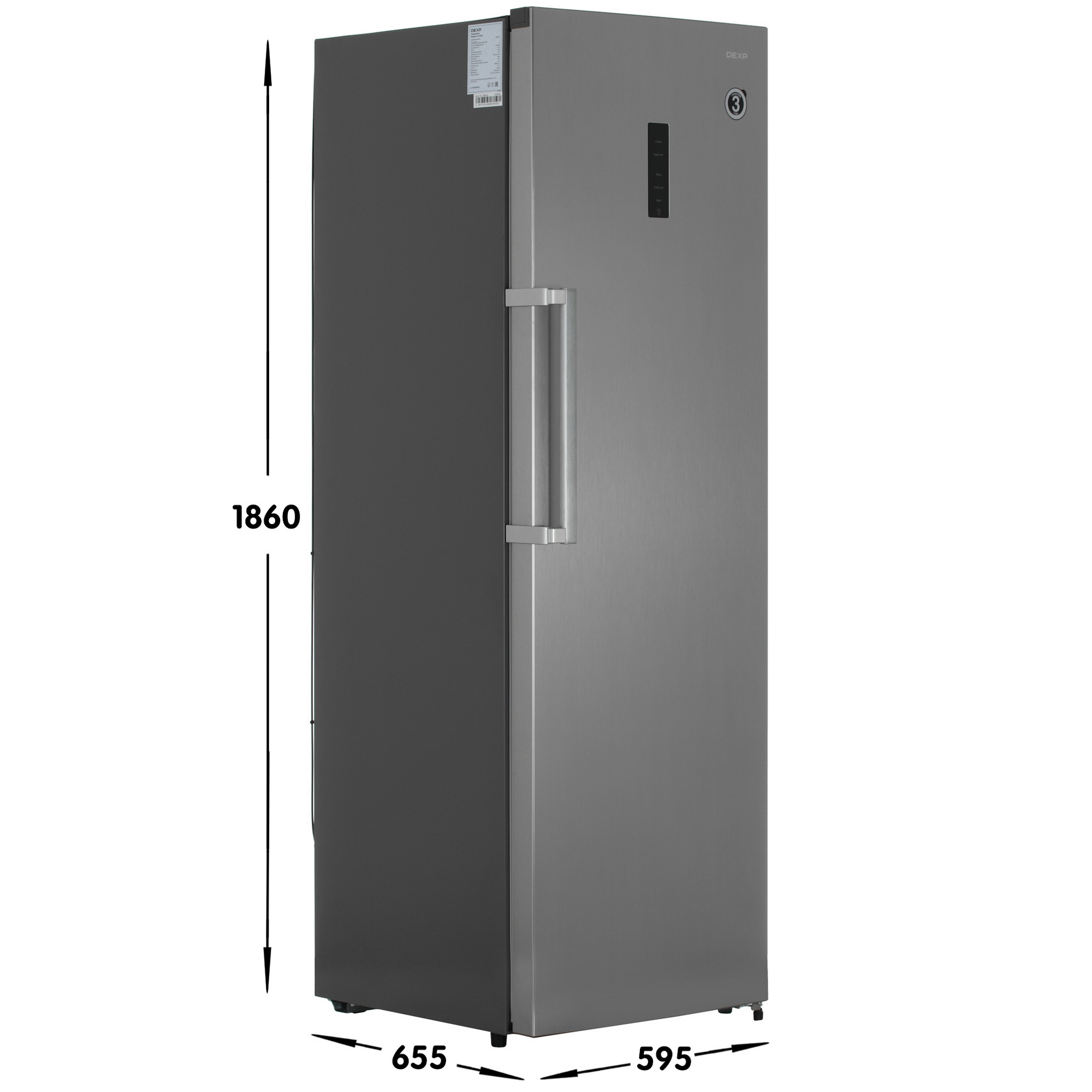 5413950 Холодильник без морозильника   DEXP S4-37AHE серебристый STDN-0132406 - Вид №6