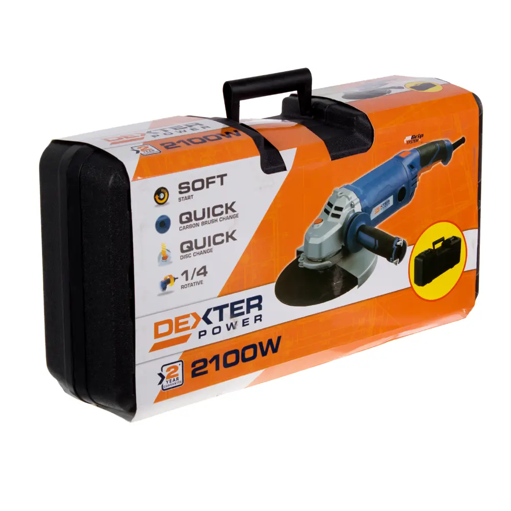 Углошлифовальная машина (болгарка) Dexter Power, 2100 Вт, 230 мм STLM-2112132 - Вид №3