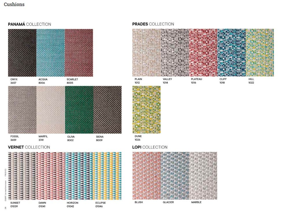 Садовый диван из ткани и стальной конструкции iSimar ARCH-00133602 - Вид №6