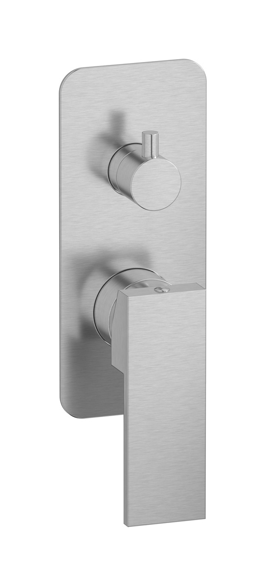 Встроенный смеситель для душа с двухходовым дивертером WE ARE IB ru310ss Brushed Nickel Rubacuori 