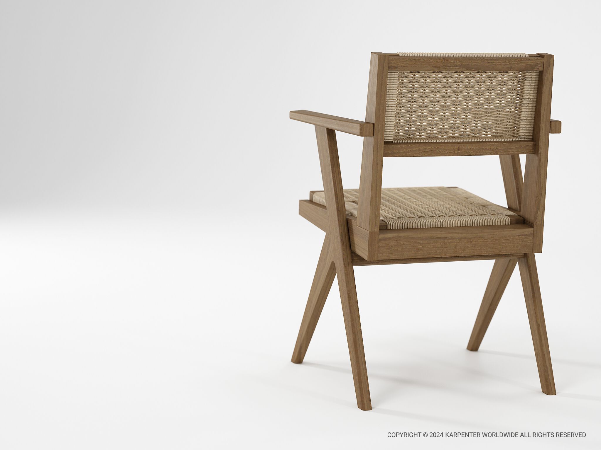 Стул из тикового дерева с подлокотниками KARPENTER Tribute Outdoor ARCH-00094666 - Вид №2