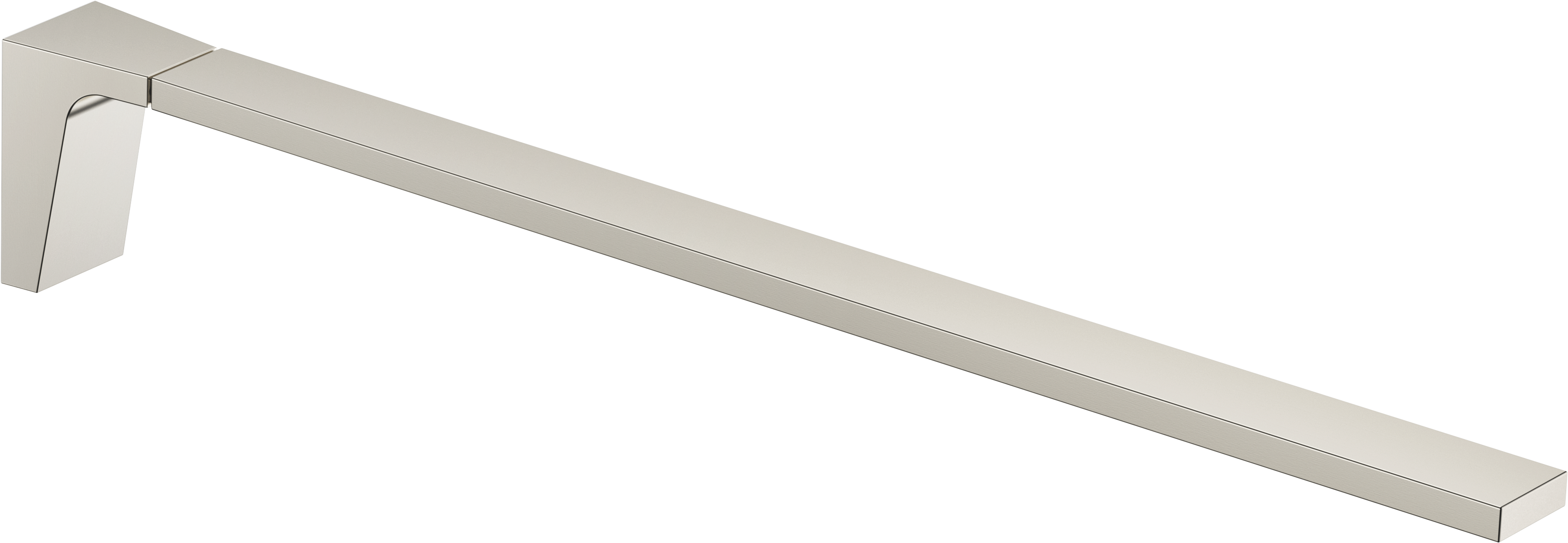 CL.1 Вешалка для полотенец, цельная, неповоротная, матовая платина