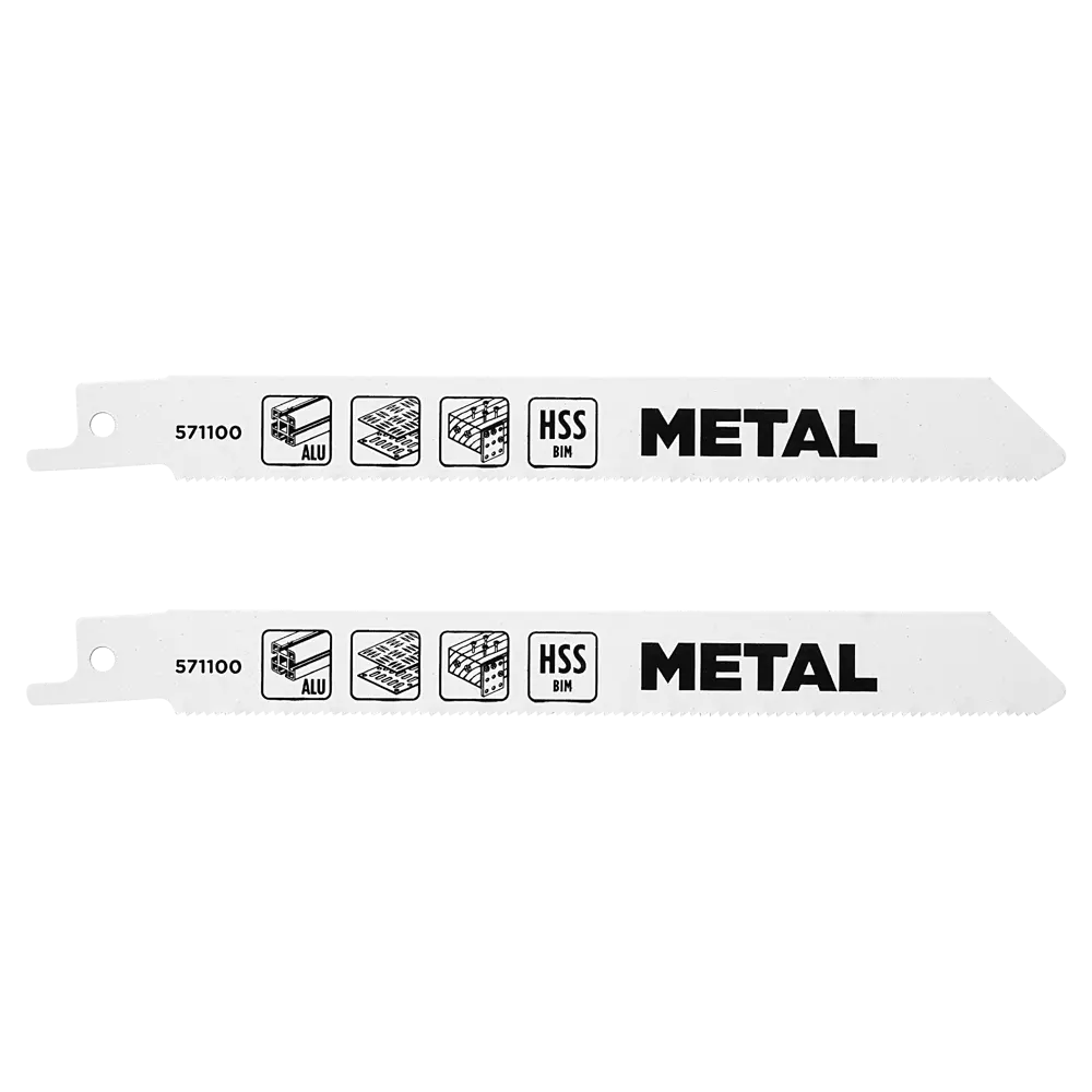 Полотно для сабельной пилы по металлу KWB 571100, 2 шт STLM-2144709