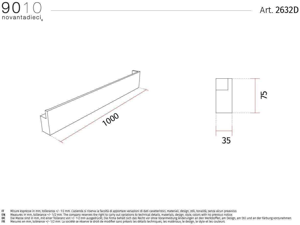 9010 novantadieci Регулируемый настенный светильник led из cristaly®  2632a/b/c/d  - Вид №4