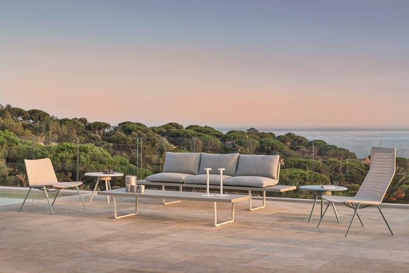 FAST Садовая скамейка из алюминия под дерево со спинкой Orizon sun-id-1420660 - Вид №1