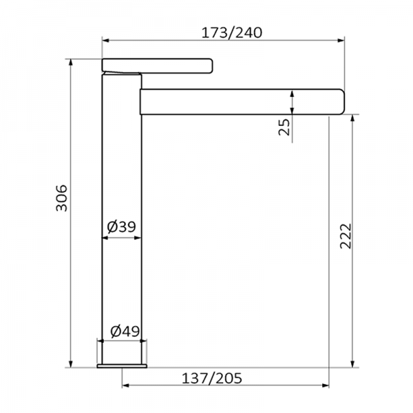 Смеситель для раковины AXIS GRB MIXERS 74513742 - Вид №1