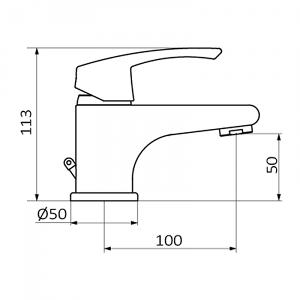10510500 BASIC Умывальник смеситель Хром GRB MIXERS  - Вид №1
