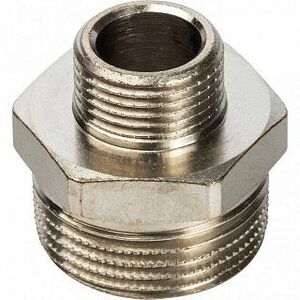 Ниппель переходной НН 3/4х3/8" никель STOUT