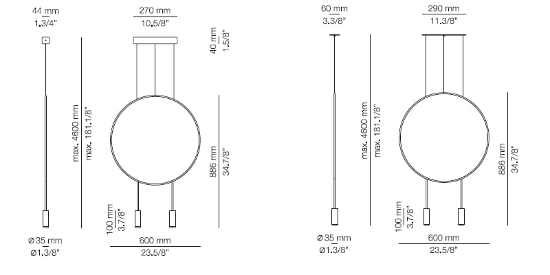 Регулируемый светодиодный подвесной светильник Estiluz Revolta ARCH-00108522 - Вид №4