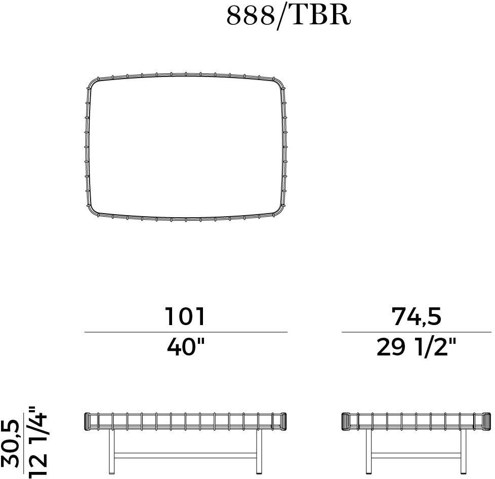 Potocco Прямоугольный журнальный столик Ropu 888/tbr, 888/tbr out - Вид №20