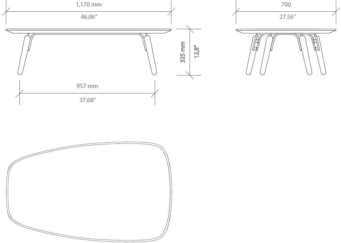PRADDY Журнальный столик из мрамора black marquina для гостиной Hyde Tr025 - Вид №5