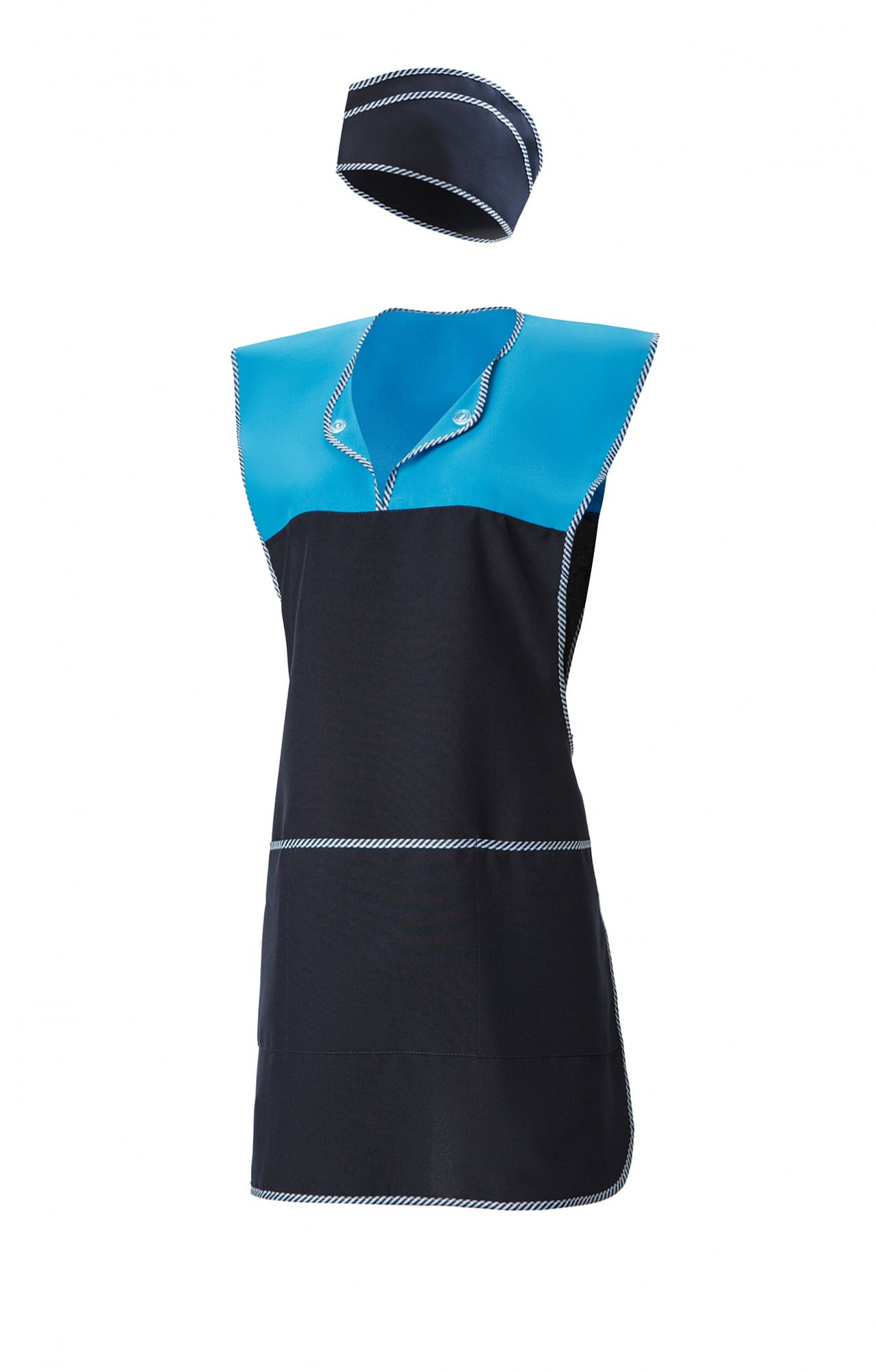 64414 Комплект "Людмила" темно-синий  Одежда для обслуживающего персонала  размер 44-54 Спецодежда 