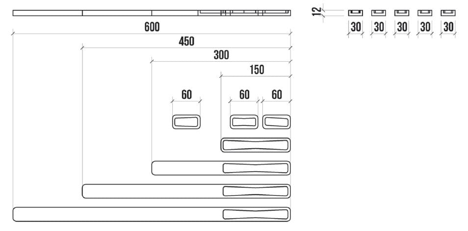Утопленная мебельная ручка Corian® AMOSDESIGN LINIE 2 ARCH-00073205 - Вид №4