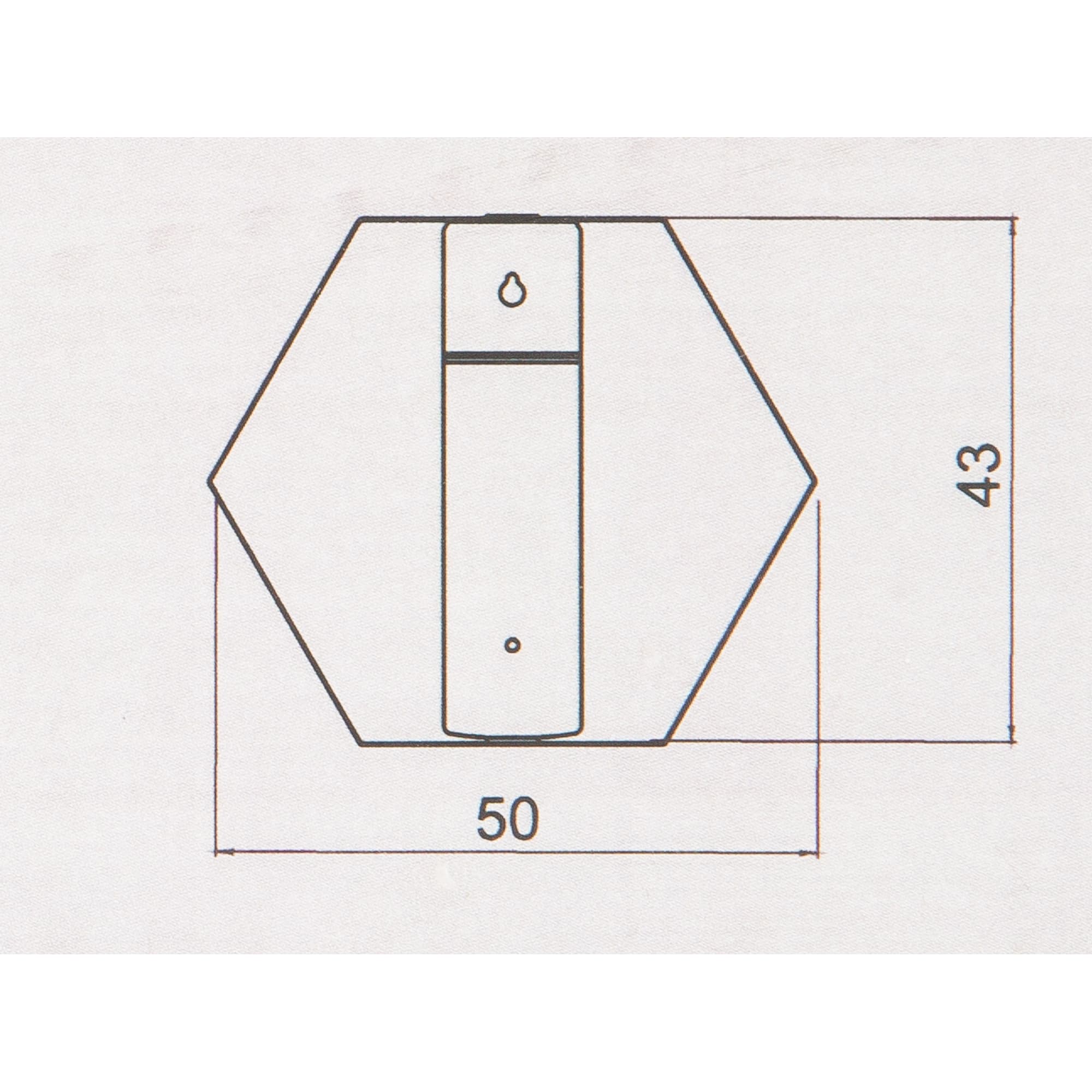 82111183 Зеркало 50х43 см цвет золотой Ferro Santreyd - Вид №6