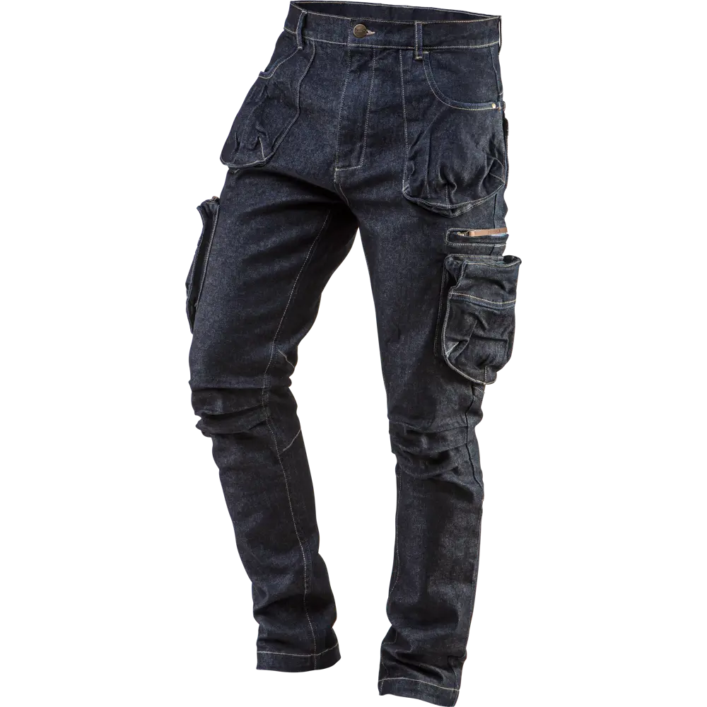 Брюки рабочие 5 карманов Neo Tools Denim темно-синие размер S рост 175 84789475 STLM-2153692 