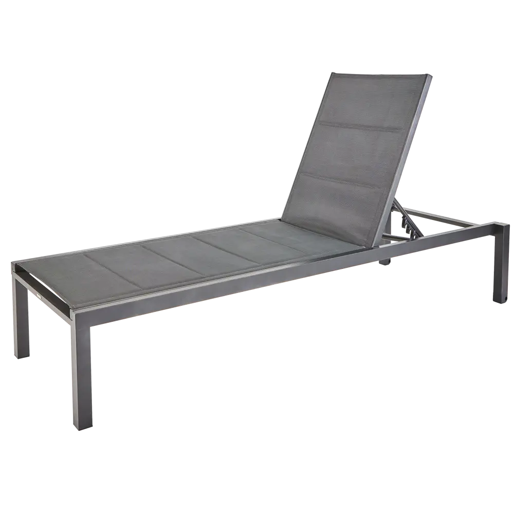 Шезлонг Naterial Aquila II 200x36x75 см алюминий/текстилен серый 84494100 STLM-2204471  - Вид №1