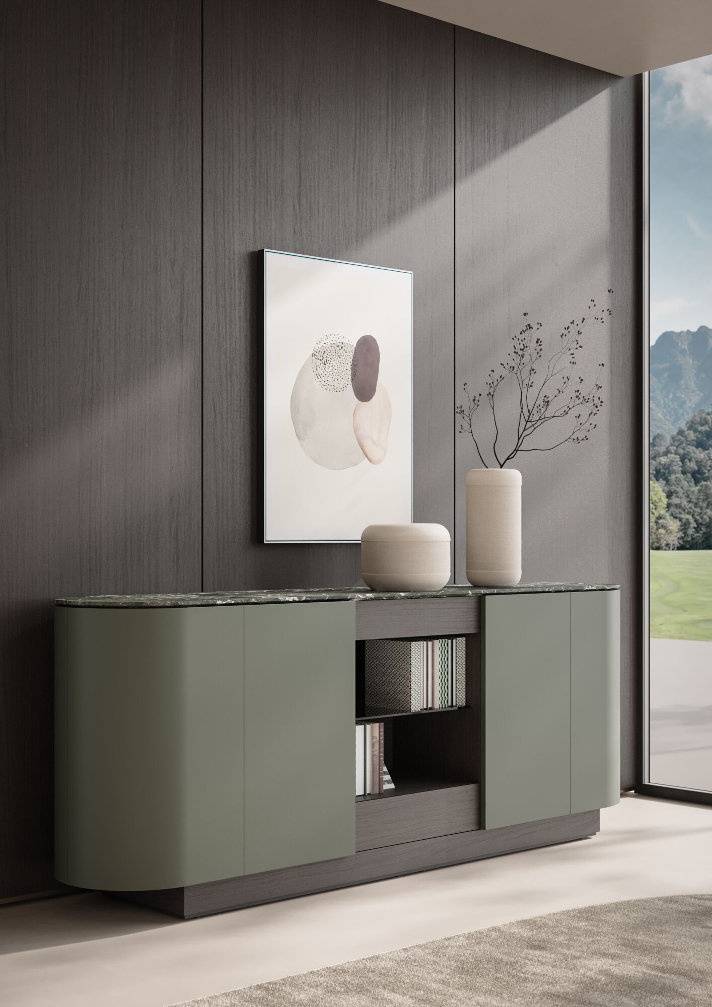 Шкаф из дуба с распашными дверями PROF Dea ARCH-00116449 - Вид №32