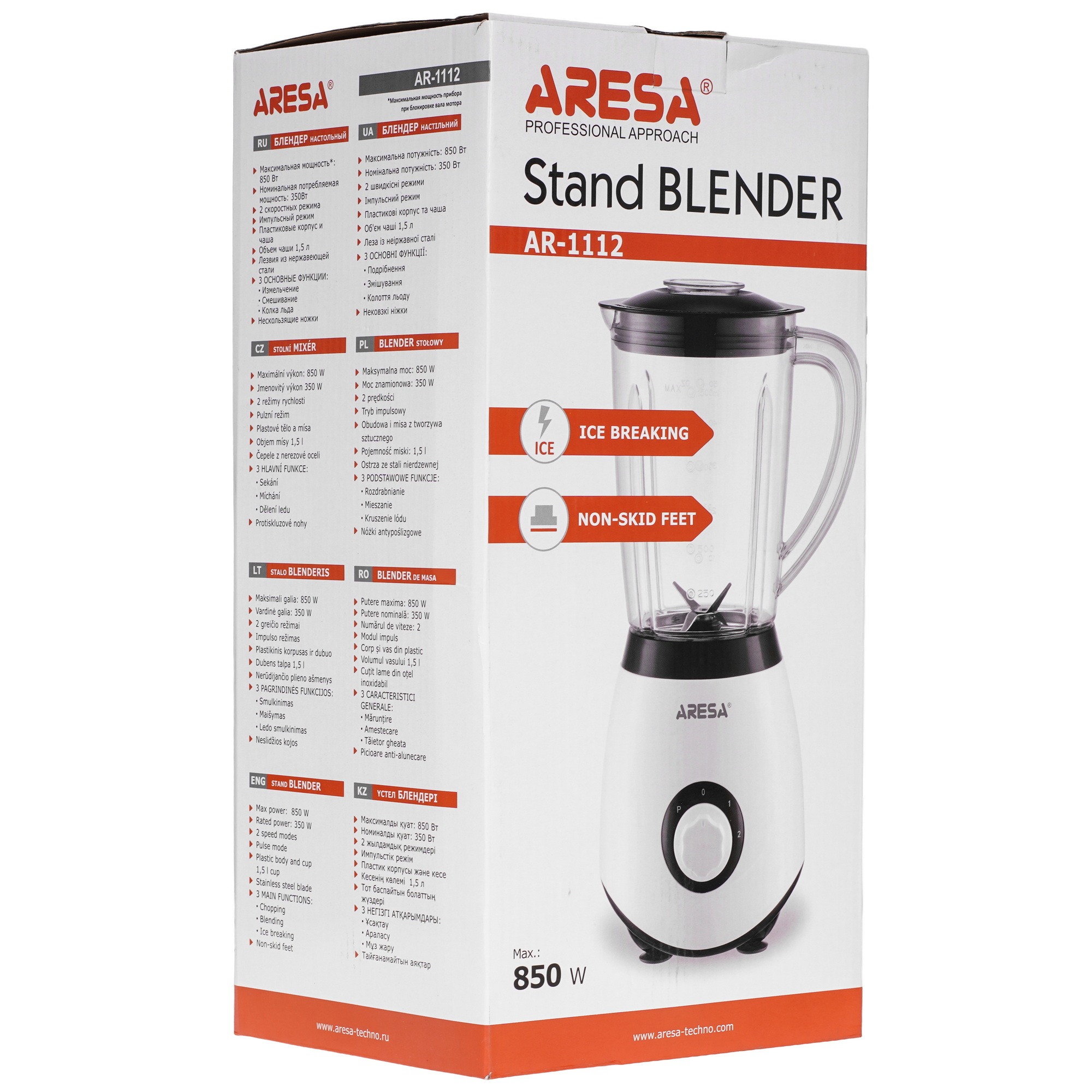 5629613 Блендер стационарный Aresa AR-1112 белый STDN-0139969 - Вид №8