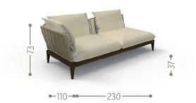 Talenti Садовый диван из модульной ткани Cruise teak sun-id-1435389 - Вид №7