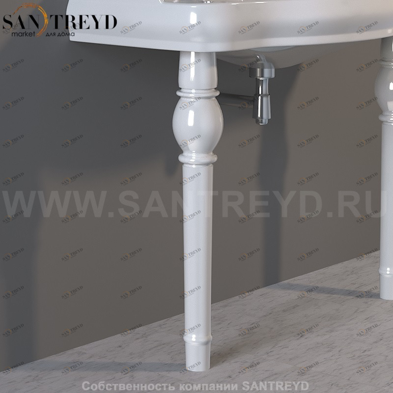 108301 1 Ножка из керамики (для установки необходимы 2 штуки) Retro Kerasan