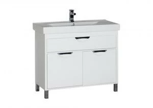Тумба с раковиной Aquanet Гретта 100 белый