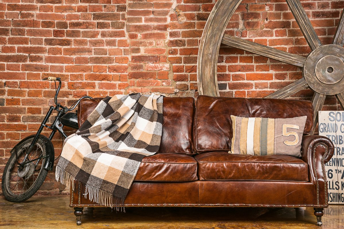 Диван Maxwell прямой коричневый ДОМАШНЯЯ ОБСТАНОВКА ДИЗАЙНЕРСКИЕ, MAXWELL 017183 Коричневый Santreyd  - Вид №1