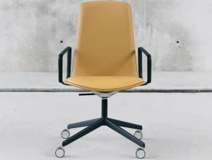 ENEA Офисное кресло из ткани с 4-мя спицами на колесиках Lottus conference