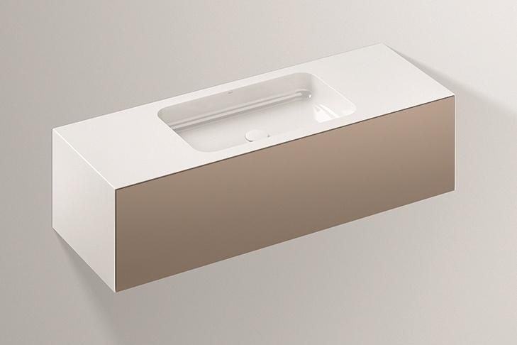 5157511000 Умывальник с тумбой, wp.folio6, белая, proshield, лакированная, шелковисто-матовый блеск, лунный камень Alape серия FO (Folio) 