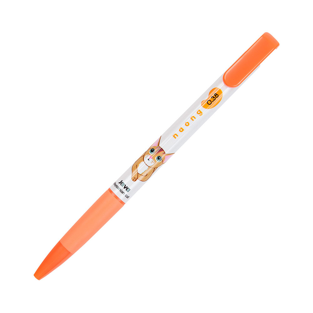 10.037K ручка шариковая Naong 0.5 мм Abyssinian cat Java 