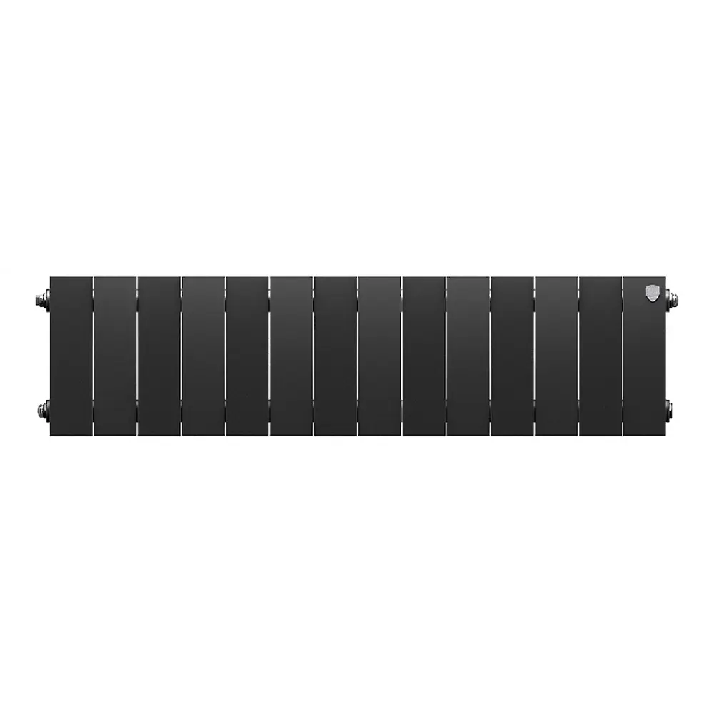 Радиатор секционный Royal Thermo Pianoforte 200/100 14 секций боковое подключение биметалл черный 86733723 STLM-2164681  - Вид №1