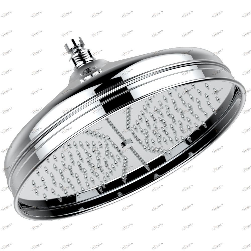 G00-280R Верхний душ в стиле ретро, диам. 300 мм с системой EASYCLEAN, на шаровом шарнирном соединении 1/2" Thg-paris прочие артикулы THG Хром G00 280R  A02 CAT.A