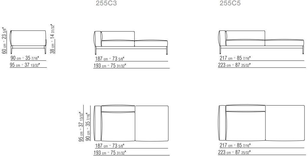 Flexform Секционный диван со съемным чехлом из ткани Romeo sun-id-1480458 - Вид №13
