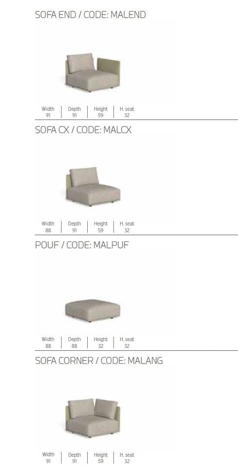 Модульный садовый диван Talenti ARCH-00084445 - Вид №15