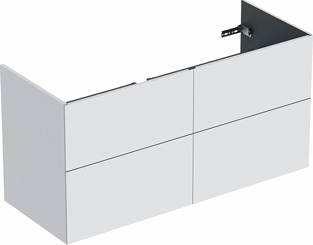 9751621111 IDO Elegant напольный шкаф для мебельной раковины с четырьмя ящиками, W = 1200 мм, белый - Вид №4