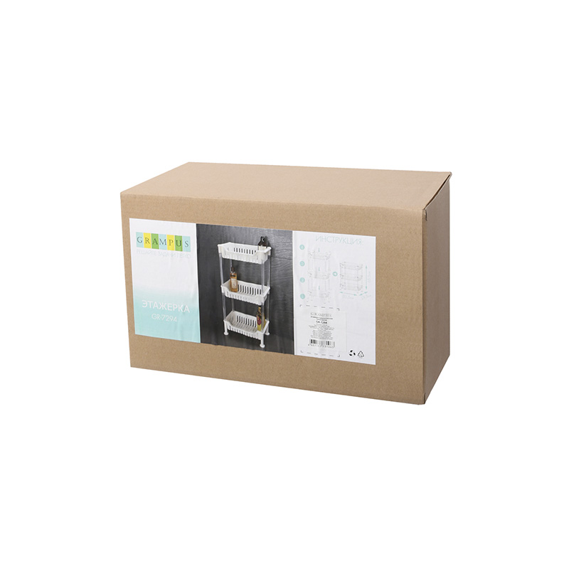 Этажерка прямоугольная трехэтажная Grampus ЭТАЖЕРКИ GR7294 - Вид №1