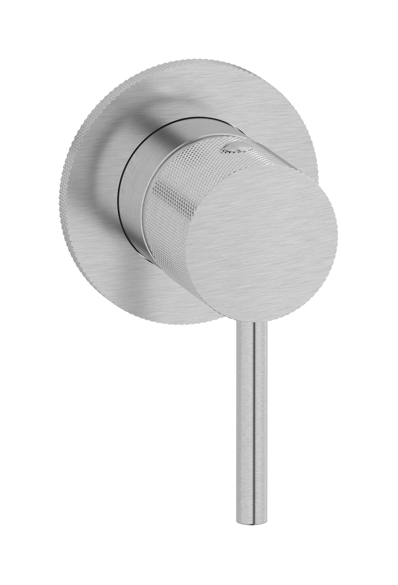 Внешние части встроенного смесителя на 1 потребителя. WE ARE IB id305ss Brushed Nickel Industria