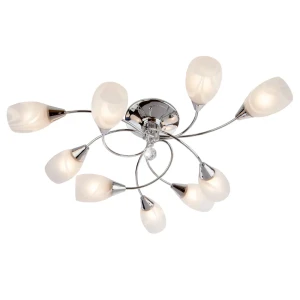 Люстра потолочная Eurosvet Сицилия 2275/9, 9 ламп, 43 м², цвет хром