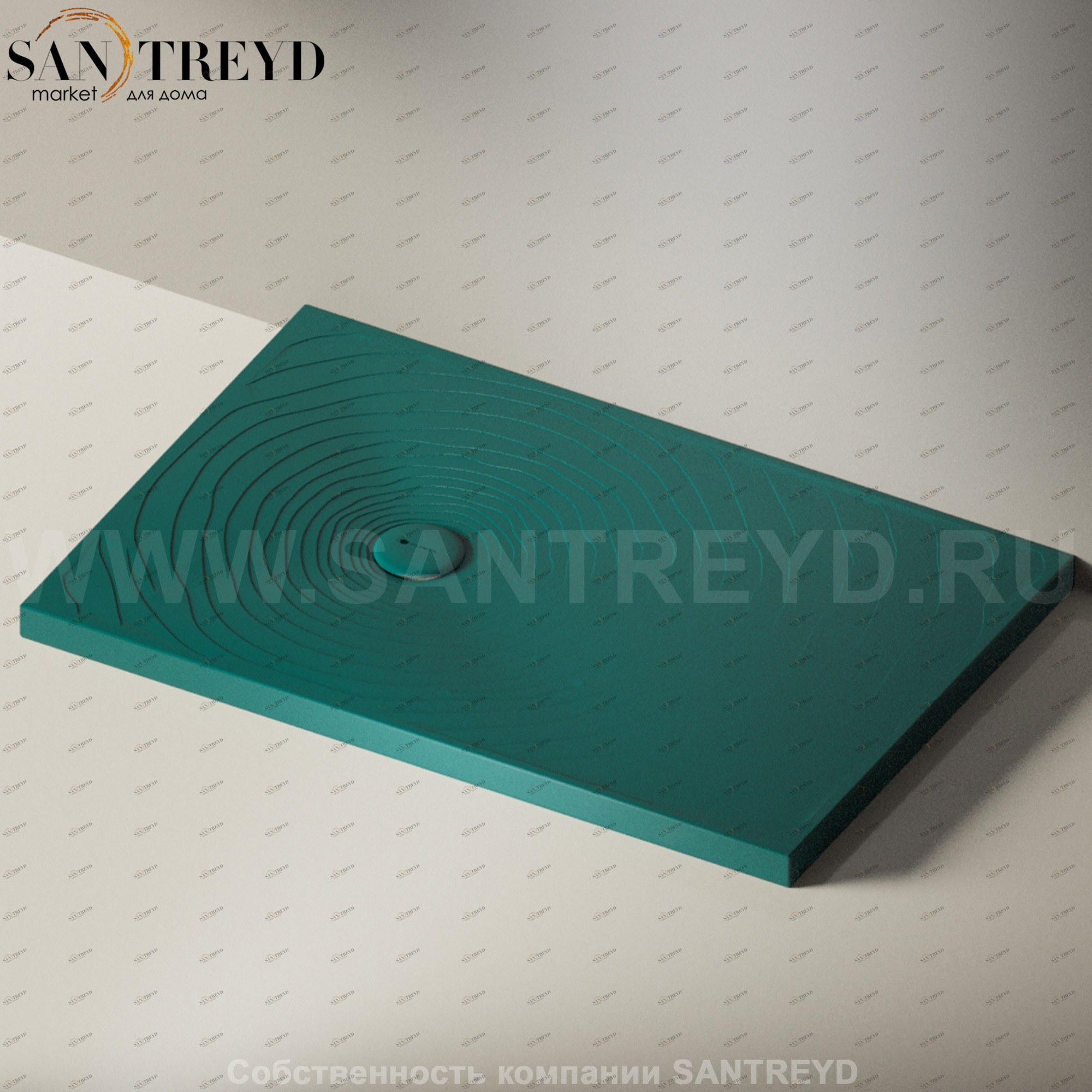 Flaminia WATER DROP Душевой поддон 120 см зеленый DR120.5020 Ceramica Flaminia DR1205020