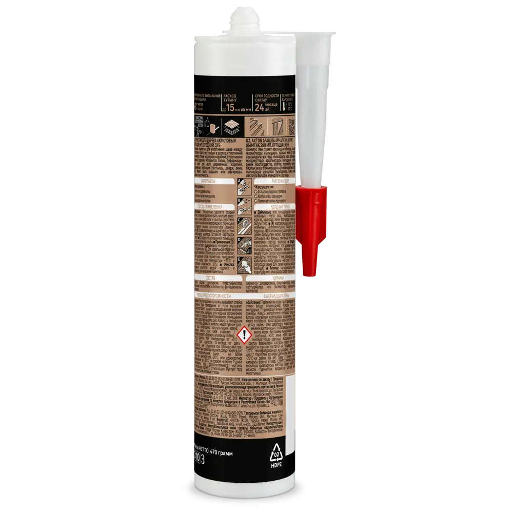 Акриловый герметик Axton для дерева «Средний дуб» 280 мл 85272177 STLM-0060682 - Вид №1