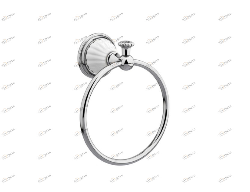 233573.0000.30 Кольцо для полотенца 165мм с фарфором Античная латунь Mestre Artica