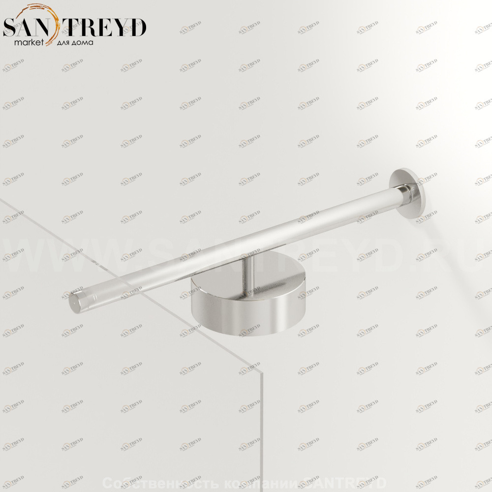 Держатель и встроенным душем FLAT D белый. Размеры: длина с 70 до 100 см Agape ARUB701003