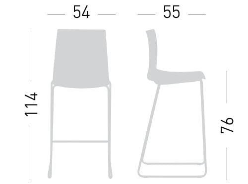 Стул для саней из инженерного пластика GABER Kanvas ARCH-00050619 - Вид №4