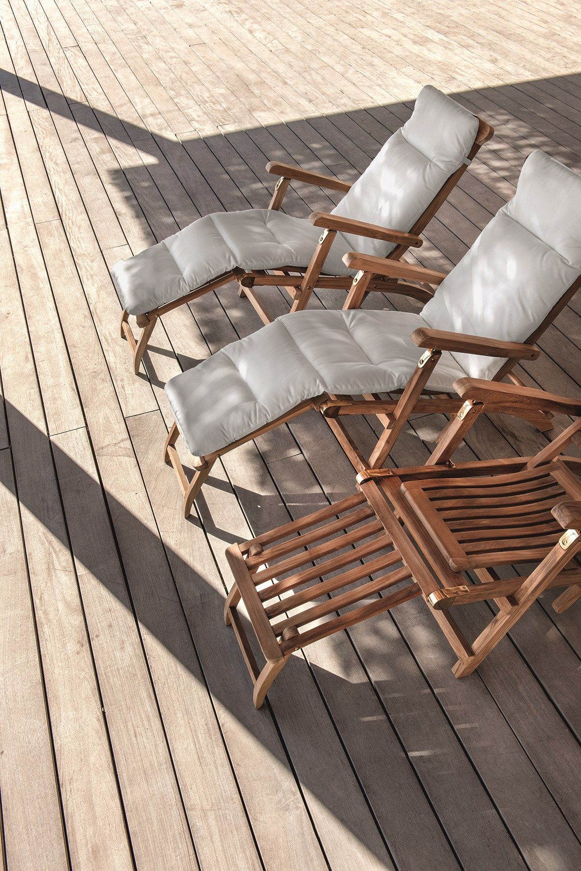 Складной шезлонг с подставкой для ног Ethimo круиз ARCH-00080775 - Вид №2