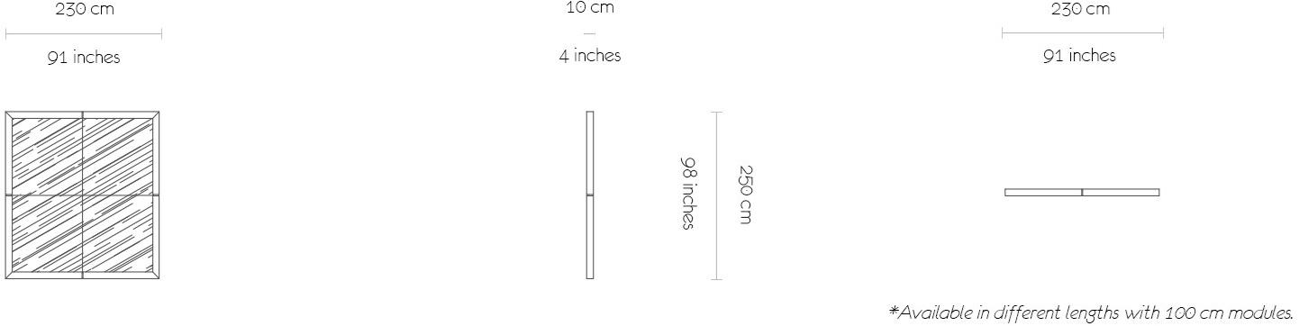 MORADA Зеркало дубовое квадратное в раме Marco Marco mir - Вид №3